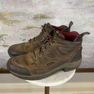 Ariat Boots Womens Size 10B Brown Leather Waterproof Chukka Ankle Work 0927L93